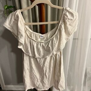 White Off The Shoulder Blouse